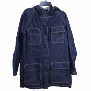 Liz Claiborne M Blue Denim Jean Field Jacket